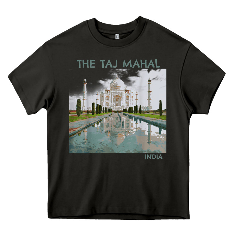 India Agra Taj Mahal Mausoleum Travel Tourist Heavy Core Tee by longCreatives | Teevron