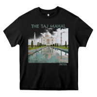 Black india agra taj mahal mausoleum travel tourist Heavy Core Tee - longCreatives