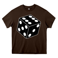 Chocolate Brown black gaming dice halloween costume cool quirky funny Heavy Core Tee - longCreatives