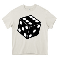 Cream black gaming dice halloween costume cool quirky funny Heavy Core Tee - longCreatives