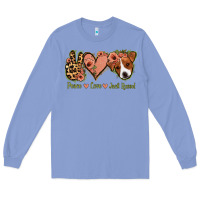 Colony Blue Peace Love Jack Russel Long Sleeve Tee - Jasminsmagicworld