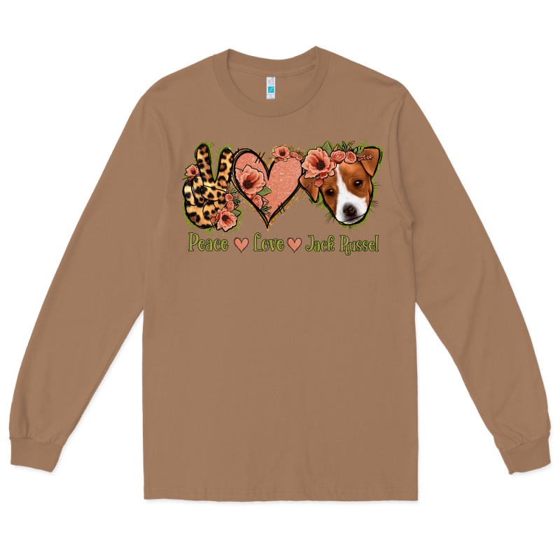 Peace Love Jack Russel Long Sleeve Tee by Jasminsmagicworld | Teevron
