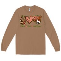Toasted Coconut Peace Love Jack Russel Long Sleeve Tee - Jasminsmagicworld