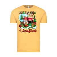 Vintage Mustard just a girl who loves christmas Vintage Tee - CowGirlArtShop