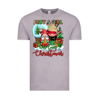 Vintage Zinc just a girl who loves christmas Vintage Tee - CowGirlArtShop