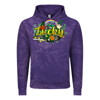 Cloud Purple lucky gnomes truck St. Patrick's Vintage Hoodie - HowdyJamesFarm