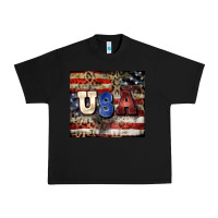Black usa Urban Heavy Tee - CowGirlArtShop