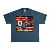 Midnight Navy usa Urban Heavy Tee - CowGirlArtShop