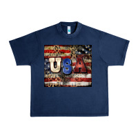 Navy usa Urban Heavy Tee - CowGirlArtShop