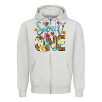 Dove Grey sweet one banana Zipper Hoodie - Artiststas