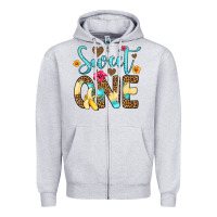 Heather Grey sweet one banana Zipper Hoodie - Artiststas