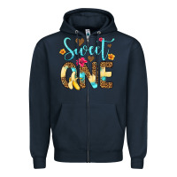 Navy sweet one banana Zipper Hoodie - Artiststas