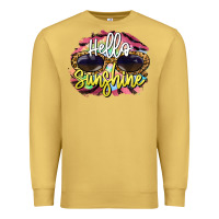 Antique Gold hello sunshine Premium Sweatshirt - BarkalooDesign