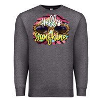 Charcoal Heather hello sunshine Premium Sweatshirt - BarkalooDesign
