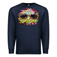 Navy hello sunshine Premium Sweatshirt - BarkalooDesign