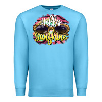 Ocean Blue hello sunshine Premium Sweatshirt - BarkalooDesign