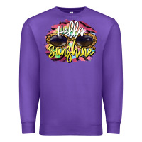 Purple hello sunshine Premium Sweatshirt - BarkalooDesign
