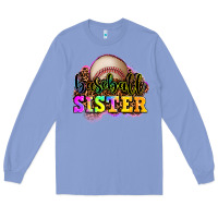 Colony Blue baseball sister Long Sleeve Tee - OliviaCreatesArt