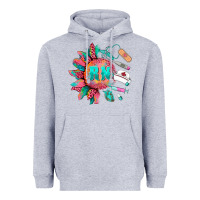 Heather Grey western registered nurse  medical instruments Heavyweight Hoodie - BarkalooDesign