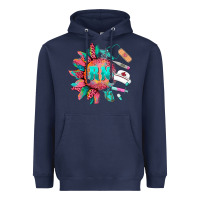 Navy western registered nurse  medical instruments Heavyweight Hoodie - BarkalooDesign