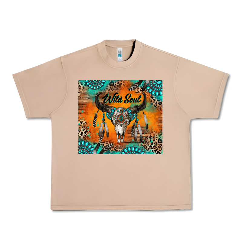 Wild Soul Boho Bull Skull Urban Heavy Tee by RanaPortraitStore | Teevron