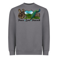 Storm Peace Love Peacock Heavyweight Sweatshirt - LillyAllenDesigns