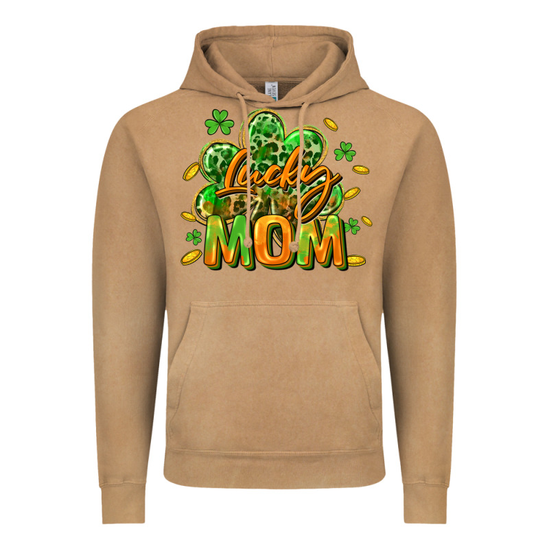 Lucky Mom  St. Patrick's Day Vintage Hoodie by CowGirlArtShop | Teevron