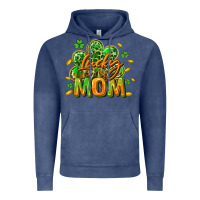 Vintage Denim Lucky Mom  St. Patrick's Day Vintage Hoodie - CowGirlArtShop