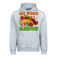 Heather Grey un poco sabor with taco and pepper Urban Hoodie - AdoDesignShop
