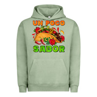 Pigment Oil Green un poco sabor with taco and pepper Urban Hoodie - AdoDesignShop
