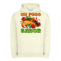 Pigment Pistachio un poco sabor with taco and pepper Urban Hoodie - AdoDesignShop