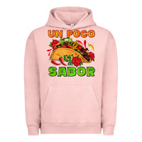 Pigment Salmon un poco sabor with taco and pepper Urban Hoodie - AdoDesignShop