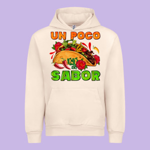 Un Poco Sabor With Taco And Pepper Urban Hoodie Designed By Adodesignshop