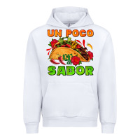 White un poco sabor with taco and pepper Urban Hoodie - AdoDesignShop