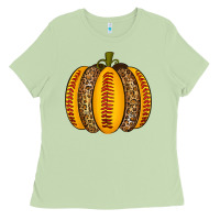 Matcha Softball Pumpkin Ladies Tee - texasbilliewilder