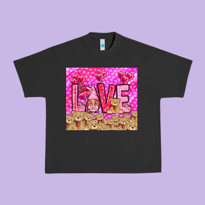 Love Gnome With Bear Tumbler Valentine's Day Urban Heavy Tee Designed By Howdyjamesfarm