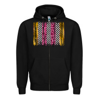 Black race leopard brush stroke Zipper Hoodie - Artiststas