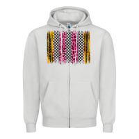 Dove Grey race leopard brush stroke Zipper Hoodie - Artiststas