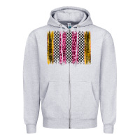 Heather Grey race leopard brush stroke Zipper Hoodie - Artiststas