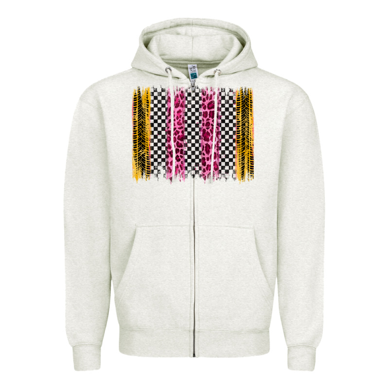 Race Leopard Brush Stroke Zipper Hoodie by Artiststas | Teevron