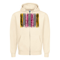 Sandshell race leopard brush stroke Zipper Hoodie - Artiststas