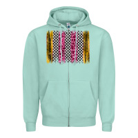 Seafoam race leopard brush stroke Zipper Hoodie - Artiststas