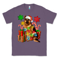 Lavender christmas german shepherd Classic Tee - Artiststas