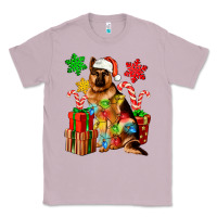 Lilac christmas german shepherd Classic Tee - Artiststas