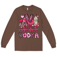 Chestnut v is for vodka Long Sleeve Tee - OliviaCreatesArt