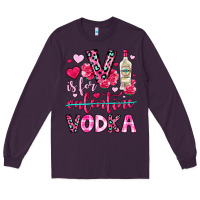 Plum v is for vodka Long Sleeve Tee - OliviaCreatesArt