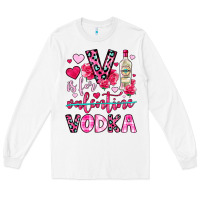 White v is for vodka Long Sleeve Tee - OliviaCreatesArt