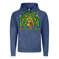 Vintage Denim St. Patrick's Day rainbow Vintage Hoodie - HowdyJamesFarm
