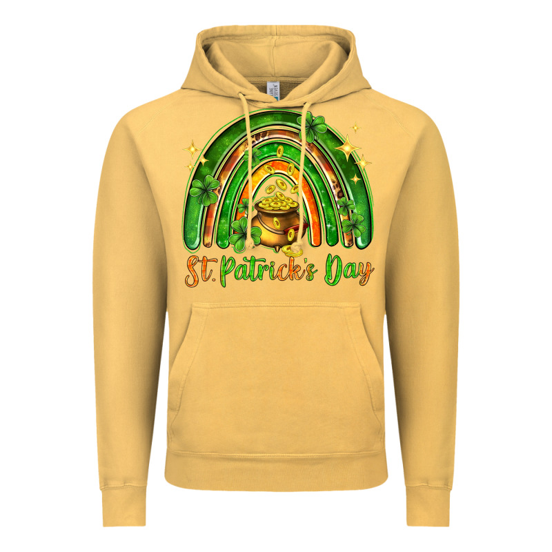 St. Patrick's Day Rainbow Vintage Hoodie by HowdyJamesFarm | Teevron
