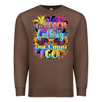 Chestnut the beach is calling and i must go Premium Sweatshirt - BarkalooDesign